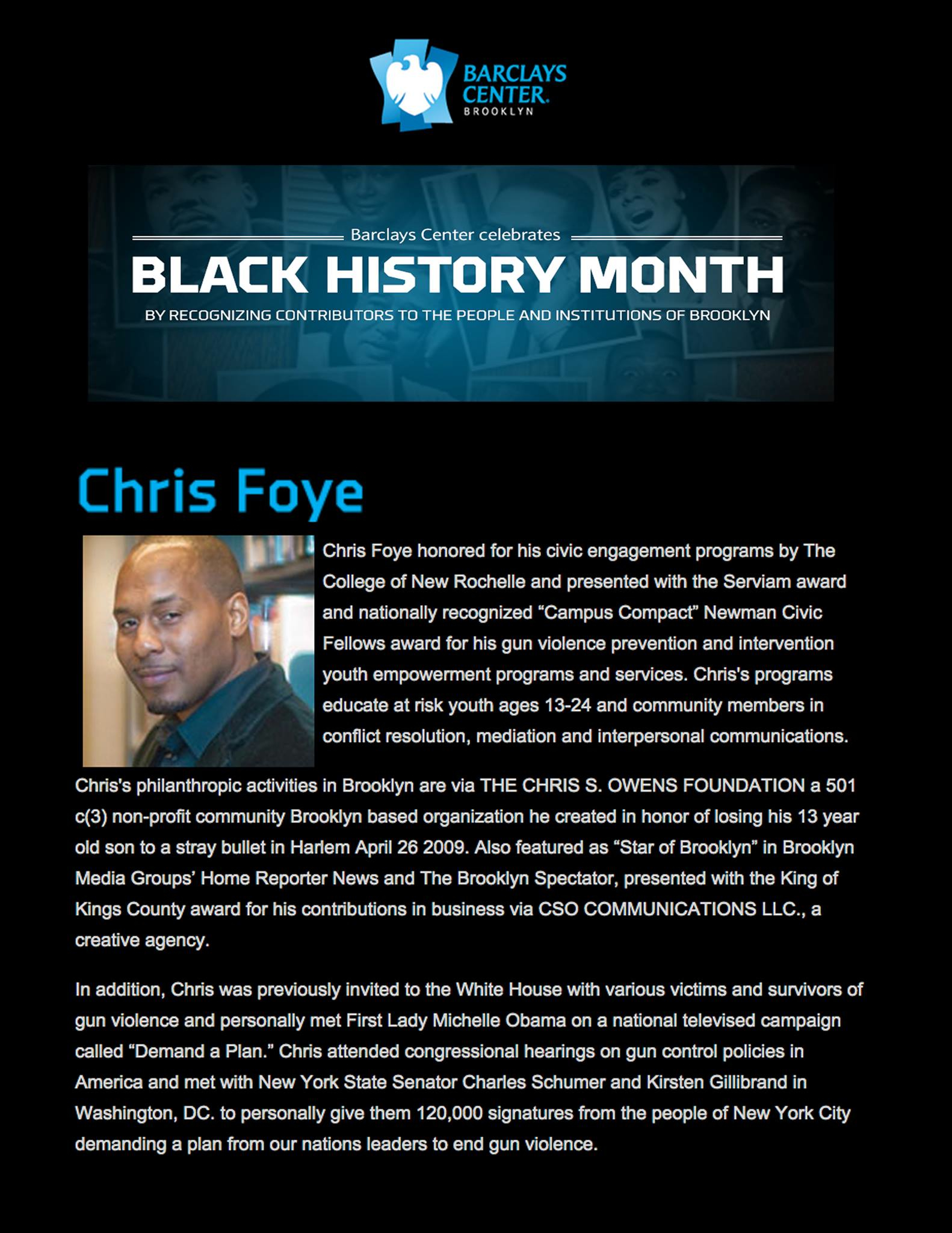 Chris Foye — Kings of Kings County Award, Home Reporter & Brooklyn Spectator feature